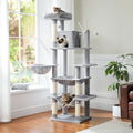 Deluxe Multi-Cat Tower Tree - 175cm High with 6-Tier Structure-My Little Pet