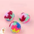 Colorful Plush Ball Cat Toy Set-My Little Pet