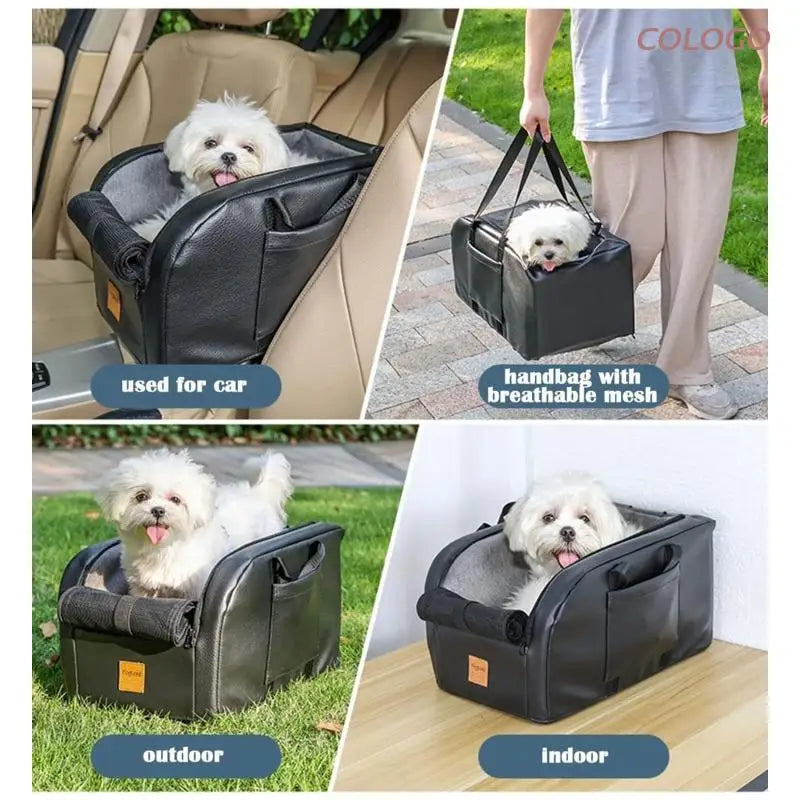 Compact Dog Car Seat for Small Pets with Safety Features-My Little Pet