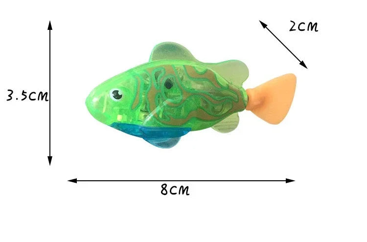 Interactive LED Swimming Robot Fish Toy for Cats-My Little Pet