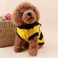 Cute Bee-Themed Fleece Hoodie for Pets-My Little Pet