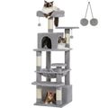 Deluxe Cat Tree Tower for Large Cats - 136cm Height with Hammocks, Condos, and Scratching Posts-My Little Pet