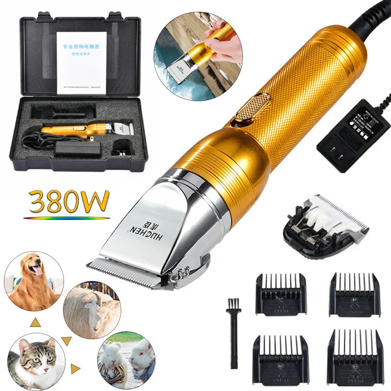 380W Professional Pet Hair Trimmer for Cats, Dogs, Rabbits, and Sheep-My Little Pet