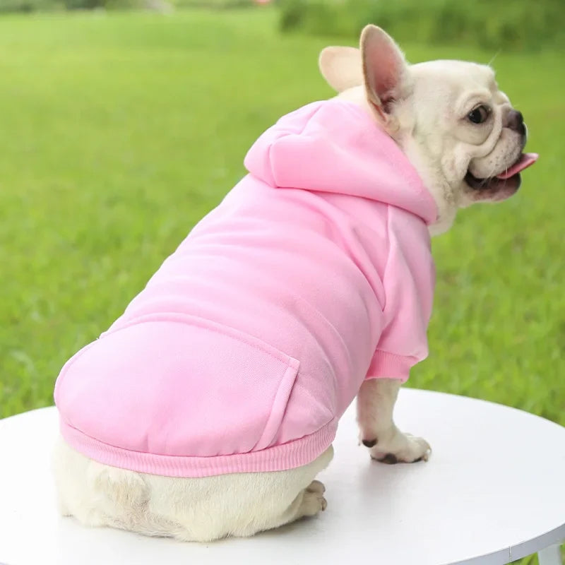 Cozy Fleece Hooded Sweatshirt for Dogs-My Little Pet