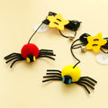 Cat Door Hanging Toy with Elastic Feather and Bell-My Little Pet