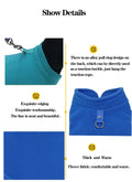 Warm Fleece Vest for Small Dogs and Cats with D-Ring Attachment-My Little Pet