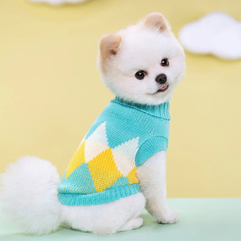 Classic Knit Sweater for Small to Medium Dogs-My Little Pet