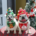 Festive Pet Cosplay Costumes – Christmas Hats, Scarves, and Bat Wings for Cats and Dogs-My Little Pet