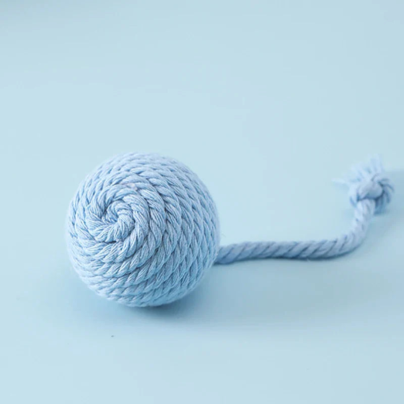 Colorful Cotton Rope Ball Toy for Cats and Dogs-My Little Pet