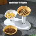Adjustable Height Dual Bowl Set for Pets-My Little Pet