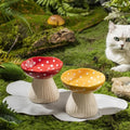Ceramic Mushroom Cat Bowl - Creative Pet Feeder-My Little Pet