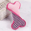 Durable Plush Dog Bone Toy with Squeaker-My Little Pet