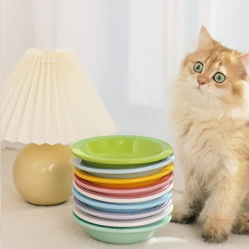 Extra Wide Raised Cats Food Bowl-My Little Pet