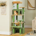 Deluxe Cat Tree Tower for Large Cats - 136cm Height with Hammocks, Condos, and Scratching Posts-My Little Pet
