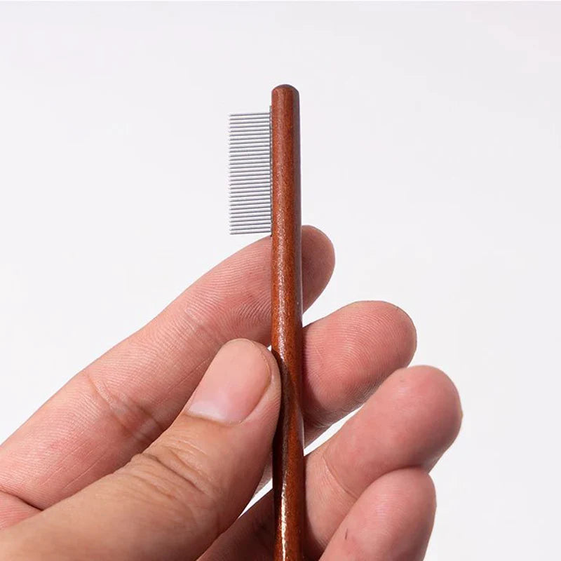 Pet Grooming Essentials: Facial Cleaning Comb & Eye Care Scissors Set for Dogs and Cats-My Little Pet