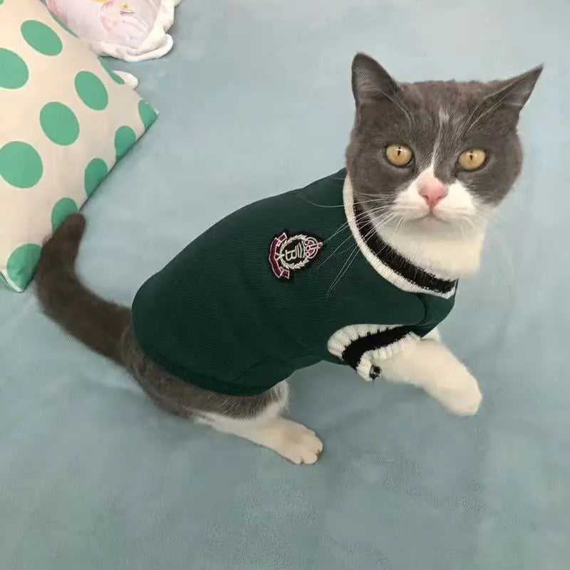 Cozy Autumn/Winter Pet Sweater for Cats and Small Dogs-My Little Pet