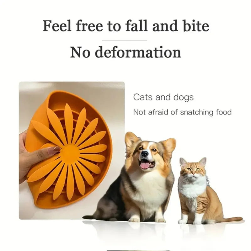 Silicone Slow Feeder for Pets - Anti-Choke Licking Pad for Cats and Dogs-My Little Pet