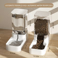 Automatic Dog & Cat Feeder – Transparent Pet Food and Water Dispenser with Storage Container - My Little Pet