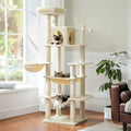 Deluxe Multi-Cat Tower Tree - 175cm High with 6-Tier Structure-My Little Pet