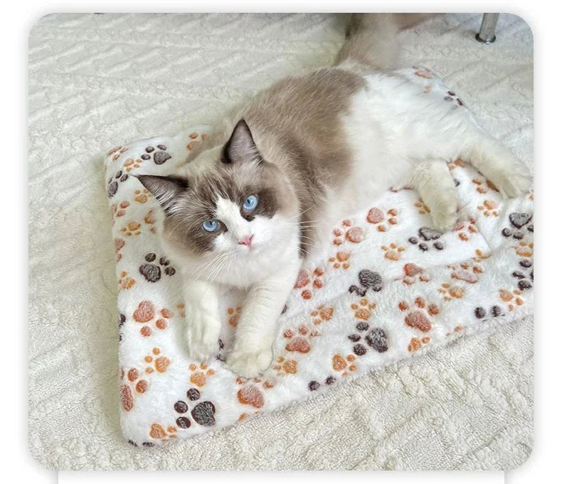 Flannel Pet Sleeping Mat – Cozy Dog Bed and Cat Litter Puppy Mattress Cushion-My Little Pet