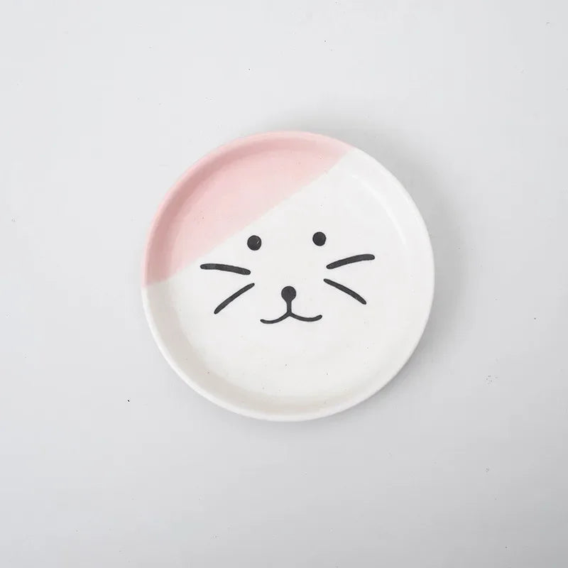 Elevated Ceramic Cat Bowl with High-Foot Design and Neck Guard-My Little Pet