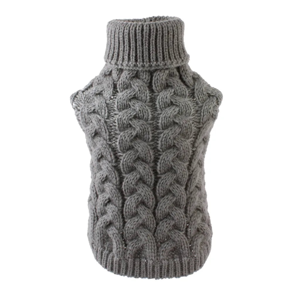 Classic Winter Sweater for Small Dogs - Warm Knit Pullover for Chihuahua, Yorkshire, Schnauzer-My Little Pet