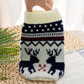 Festive Pet Sweaters for Dogs and Cats - Maroon Elk Design-My Little Pet