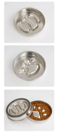 Anti-Choking Slow Feeder Dog Bowl in Stainless Steel-My Little Pet