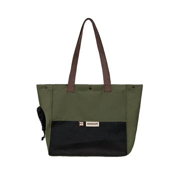 Portable Canvas Cat Carrier Bag - Shoulder Sling Travel Handbag for Pets-My Little Pet