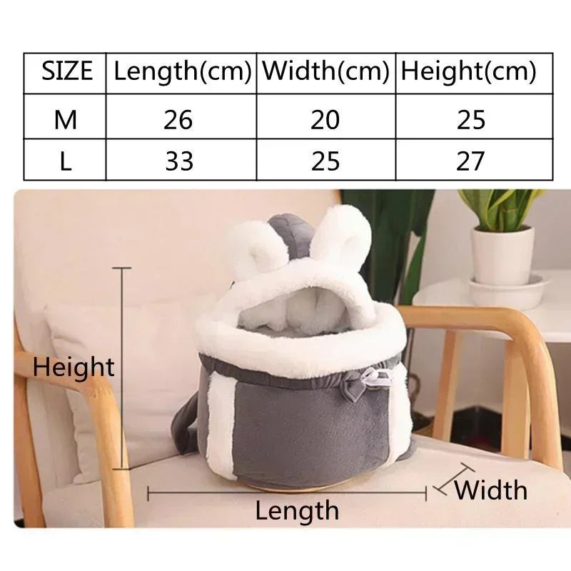 Cozy Pet Carrier Backpack for Cats and Small Dogs - Warm and Portable-My Little Pet