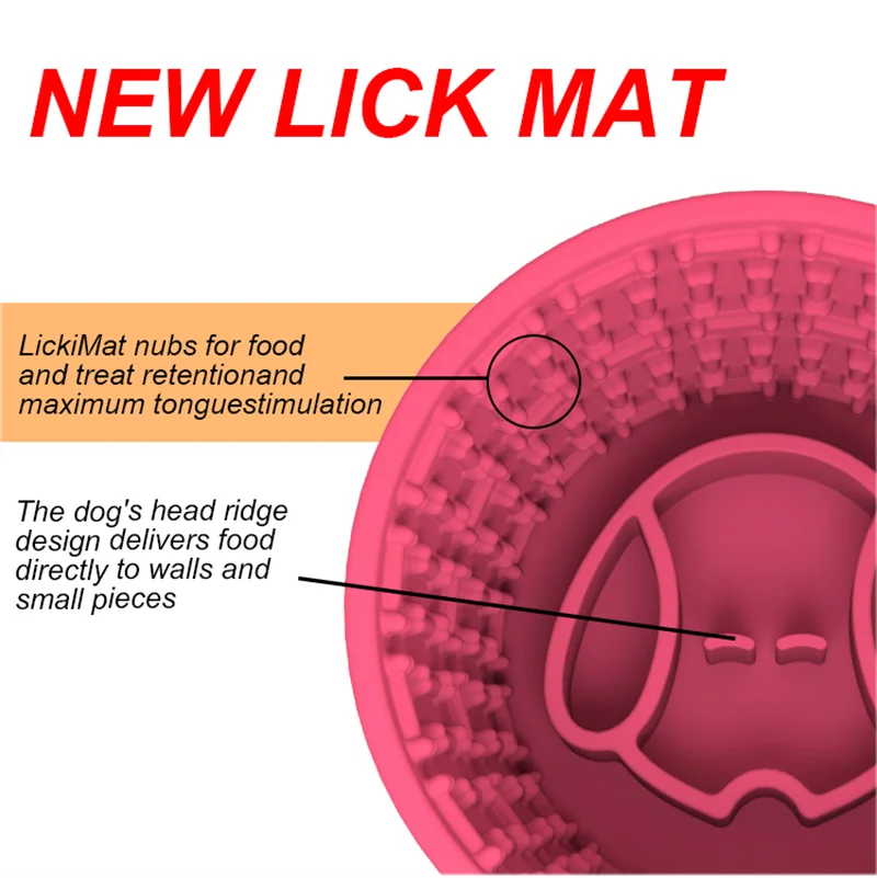 Silicone Slow Feeder for Pets - Anti-Choke Licking Pad for Cats and Dogs-My Little Pet