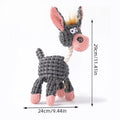 Durable Donkey-Shaped Dog Toy with Squeaker for Dental Health and Interactive Play-My Little Pet