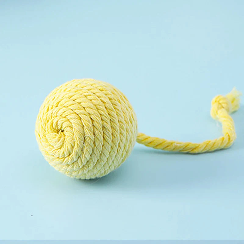 Colorful Cotton Rope Ball Toy for Cats and Dogs-My Little Pet