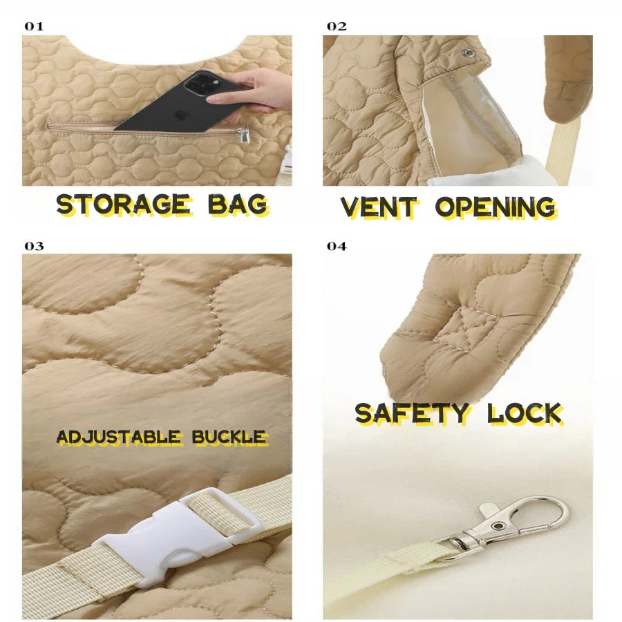 Waterproof and Windproof Pet Carrier Backpack for Medium Breeds-My Little Pet