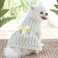 Chic Striped Butterfly Summer Dress for Pets-My Little Pet