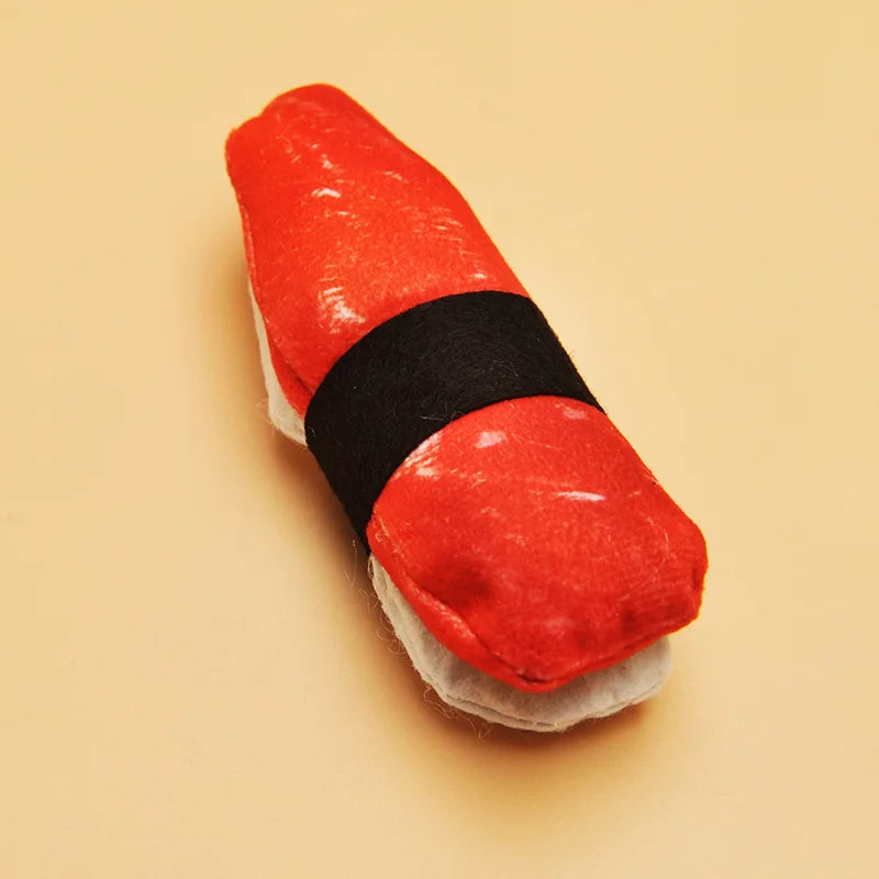 Catnip-Infused Sushi Plush Cat Toy-My Little Pet