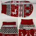 Festive Pet Sweaters for Dogs and Cats - Maroon Elk Design-My Little Pet