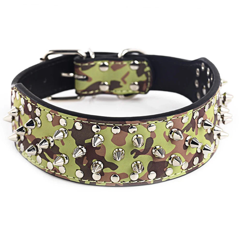 Adjustable Spiked Dog Collar for Small to Medium Dogs - Anti-Bite, Studded Design-My Little Pet