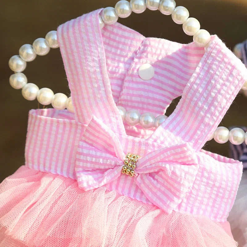 Charming Tulle Suspender Skirt for Dogs-My Little Pet