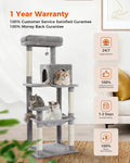 Multi-Level Cat Tree with Condo and Scratching Posts-My Little Pet
