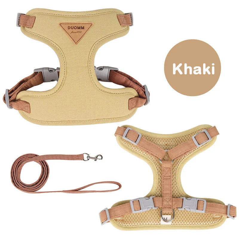 Adjustable Cat Harness and Leash Set – Escape-Proof Puppy Vest for Outdoor Walks-My Little Pet