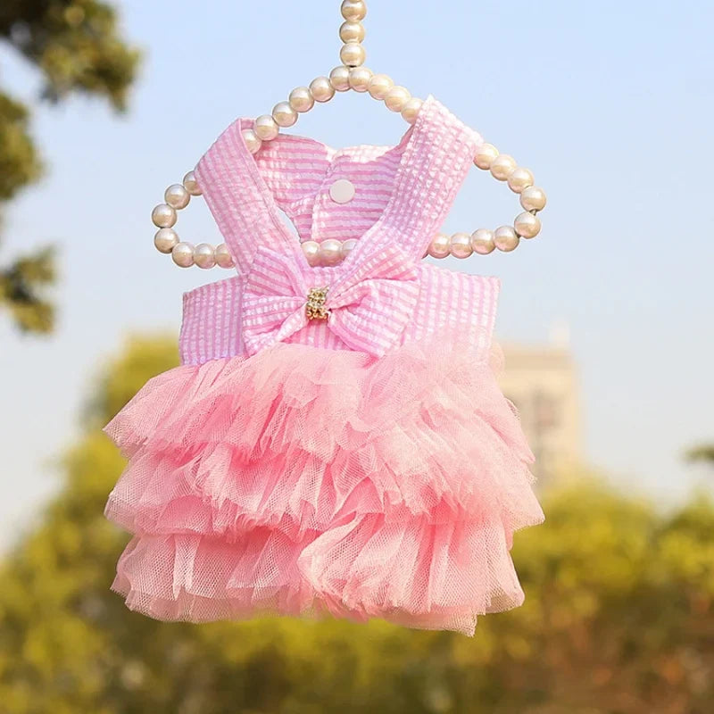 Charming Tulle Suspender Skirt for Dogs-My Little Pet