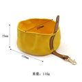 Foldable Canvas Dog Bowl for Travel - Large Capacity-My Little Pet