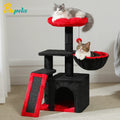 Luxury Indoor Cat Tree with Hammock, Double Condos, and Scratching Posts-My Little Pet
