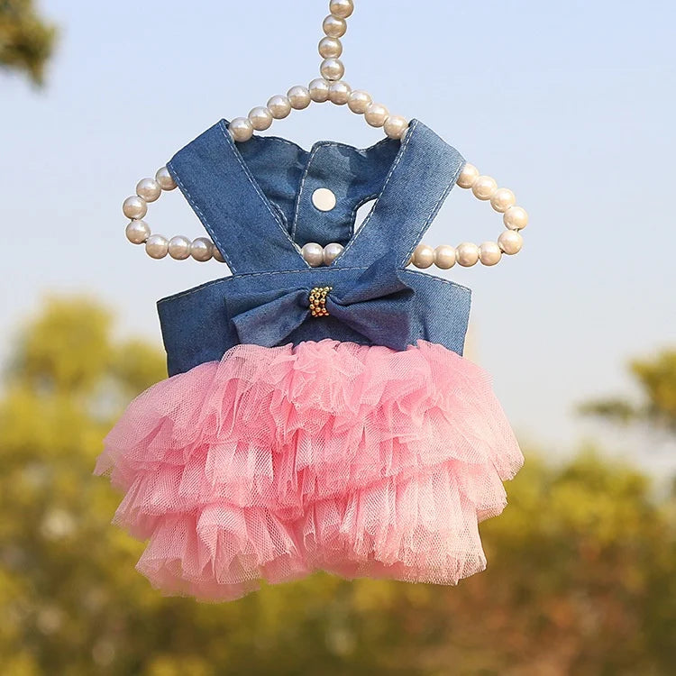 Charming Tulle Suspender Skirt for Dogs-My Little Pet