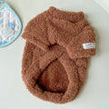Cozy Winter Sweater for Small to Medium Dogs - Solid Color, Cotton-My Little Pet