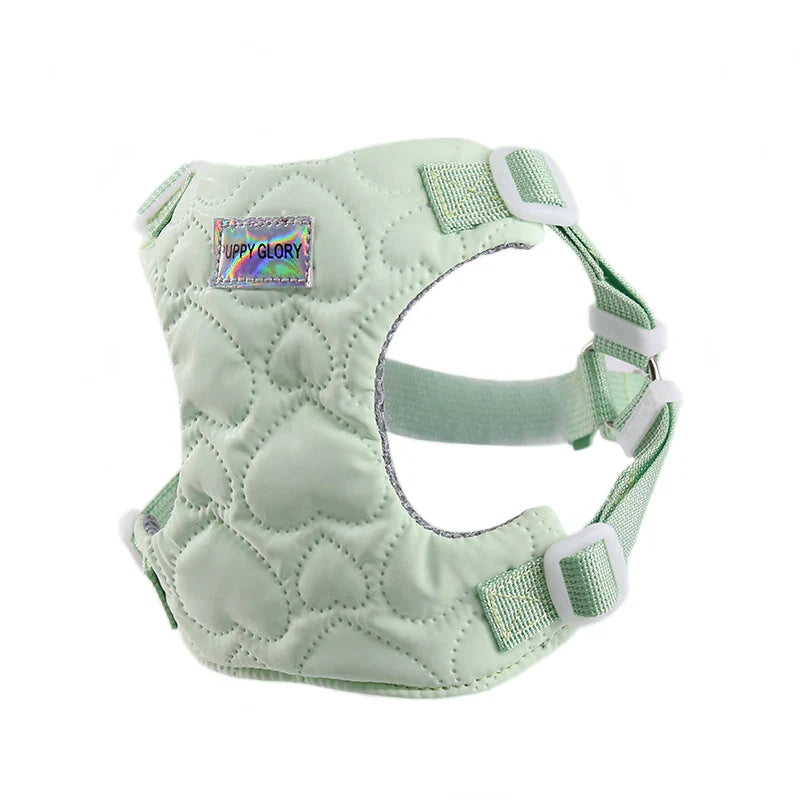Adjustable Waterproof Dog Harness with Cute Heart Design-My Little Pet