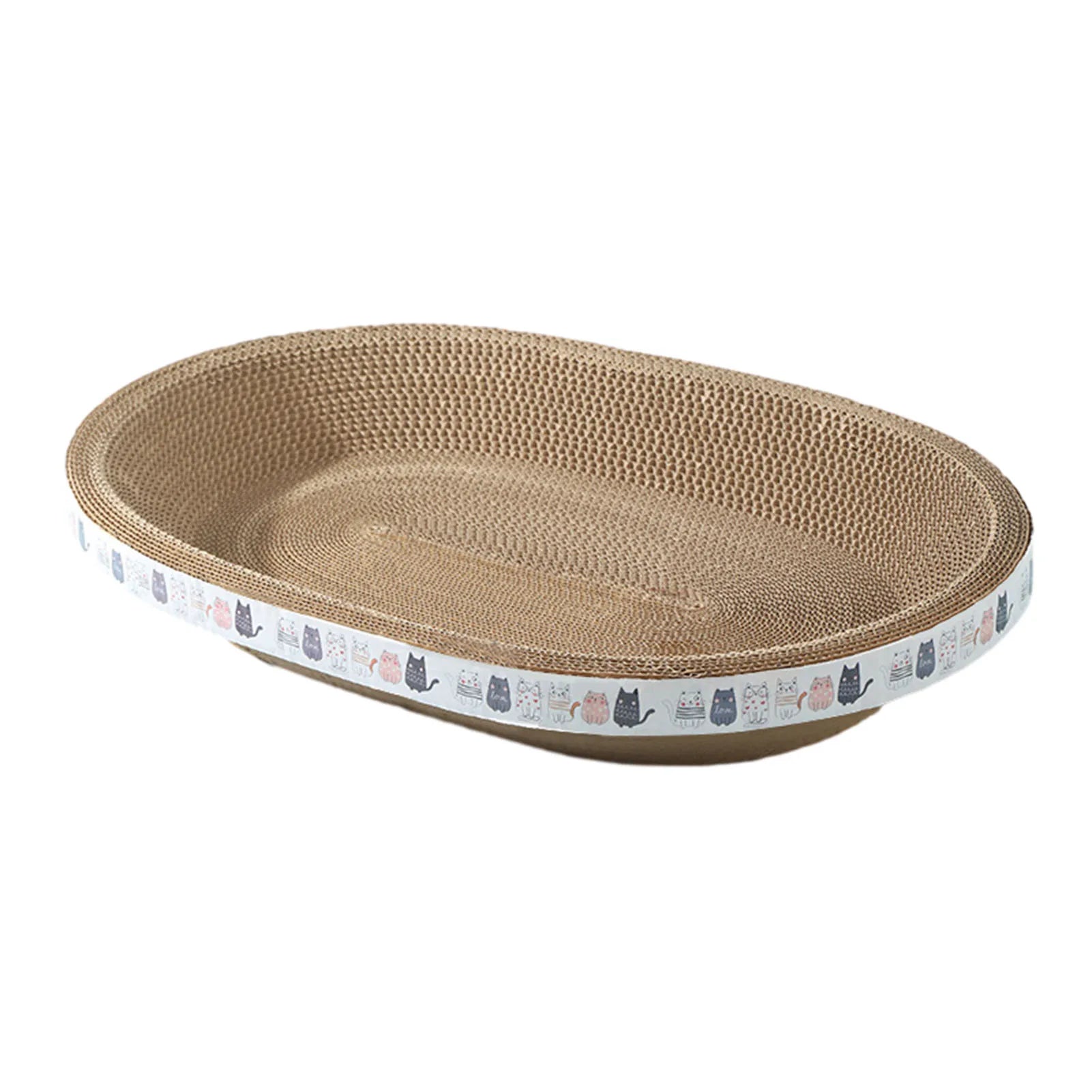 Cat Scratch Bowl Toy - Durable Corrugated Cardboard Scratcher-My Little Pet