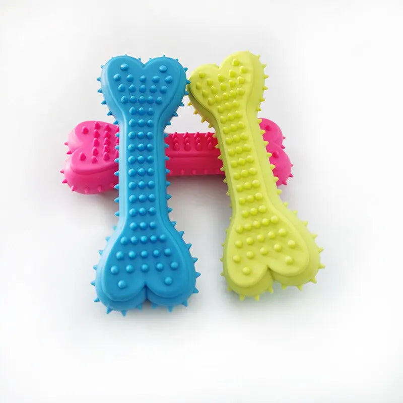 Colorful Dog Chew Bones – Durable Teething and Dental Toys-My Little Pet