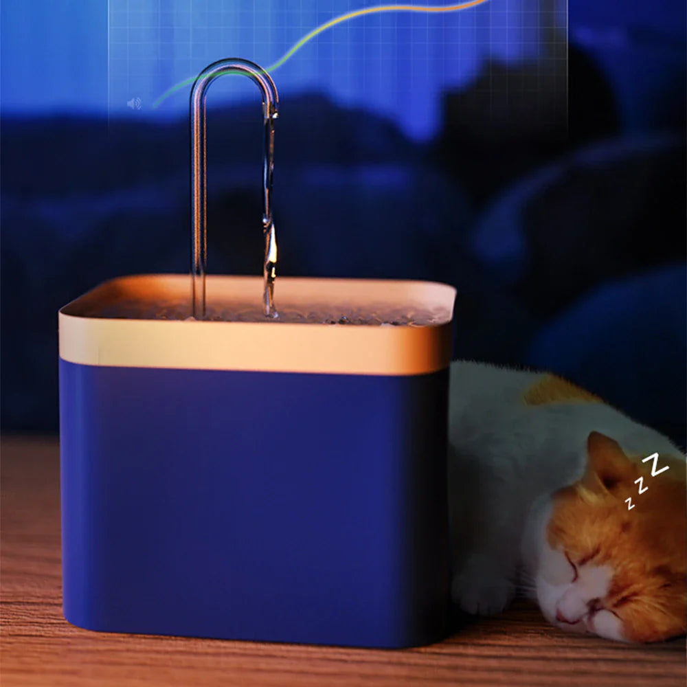 1.5L Automatic Cat Water Fountain - USB Powered, Silent Pet Drinker with Water Filter-My Little Pet